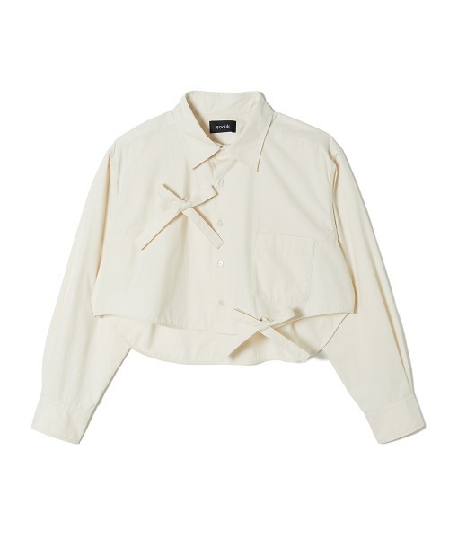 soduk(スドーク)の「【soduk】ribbons shirt(シャツ/ブラウス・レディース・アイボリー/ホワイト・ONE SIZE)」の9枚目の写真