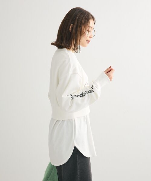 ELENCARE DUE(エレンカーレデュエ)の「・ELENCARE DUE ロゴ刺繍ショートスウェット(スウェット・レディース・ブラック/杢グレー/オフホワイト/チャコールグレー・FREE)」の15枚目の写真