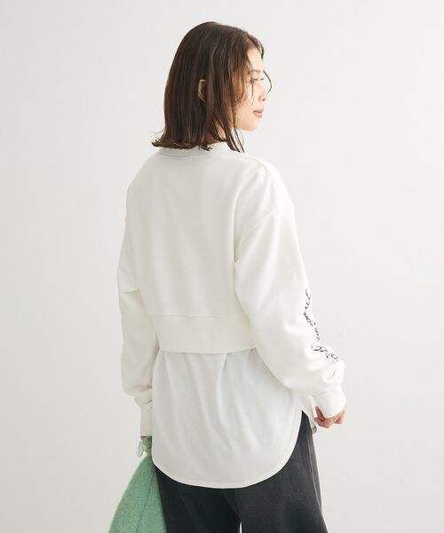 ELENCARE DUE(エレンカーレデュエ)の「・ELENCARE DUE ロゴ刺繍ショートスウェット(スウェット・レディース・ブラック/杢グレー/オフホワイト/チャコールグレー・FREE)」の16枚目の写真