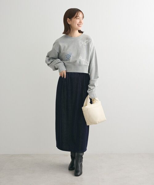 ELENCARE DUE(エレンカーレデュエ)の「・ELENCARE DUE ロゴ刺繍ショートスウェット(スウェット・レディース・ブラック/杢グレー/オフホワイト/チャコールグレー・FREE)」の17枚目の写真