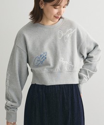 ELENCARE DUE | ・ELENCARE DUE ロゴ刺繍ショートスウェット(スウェット)