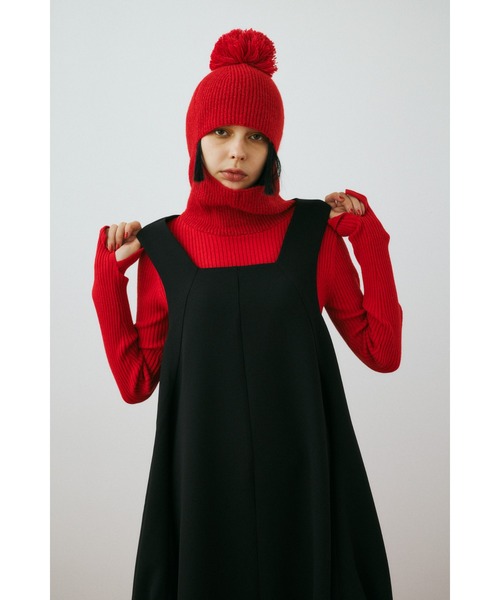 HeRIN.CYE(ヘリンドットサイ)の「Balaclava knit tops バラクラバニットトップス(ニット/セーター・レディース・レッド/ライトイエロー/チャコールグレー・FREE)」の3枚目の写真