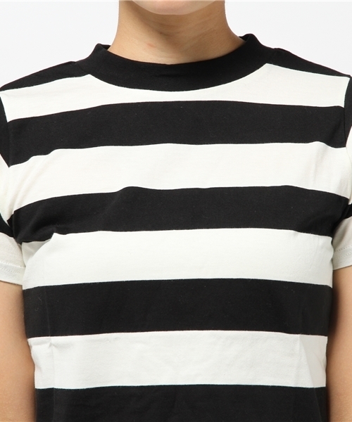 OUTLET(アウトレット)の「【who's who Chico】ハイネックボーダーT(Tシャツ/カットソー・レディース・ブラック×ホワイト/ブルー系その他・FREE)」の6枚目の写真