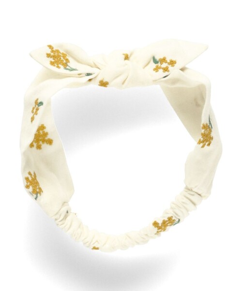 BRANSHES（ブランシェス）の「【おそろい】きんもくせい刺繍ヘアバンド（その他ベビー用品・キッズ・ネイビー/アイボリー・FREE）」の5枚目の写真