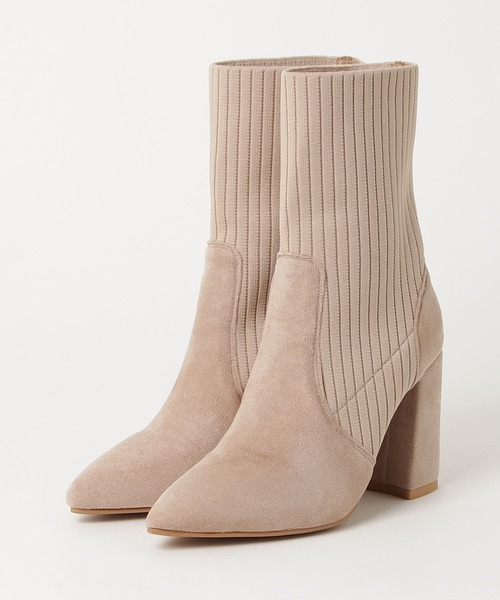 【セール】LIBERTYDOLL リブニットソックス ポインテッドブーツ（ブーツ）｜LibertyDoll（リバティードール）