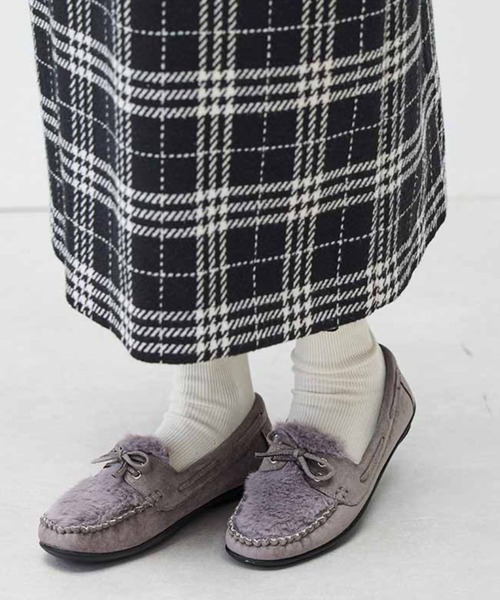 リブ イン コンフォート ふかふか中敷きで歩き心地らくちんな エコファー遣いのモカシンシューズ（モカシン/デッキシューズ）｜Live in comfort（リブインコンフォート）