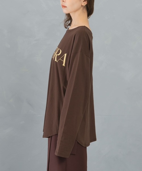 CHIGNON（シニヨン）の「CHIGNON　AURORA ロンT（Tシャツ/カットソー・レディース・ブラウン/ホワイト系その他・FREE）」の12枚目の写真