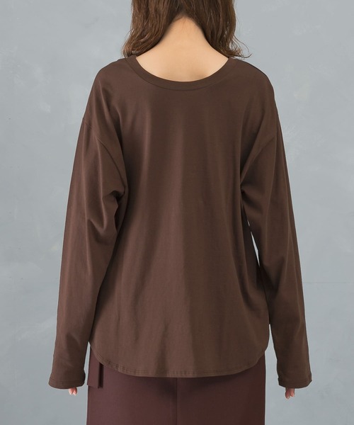 CHIGNON（シニヨン）の「CHIGNON　AURORA ロンT（Tシャツ/カットソー・レディース・ブラウン/ホワイト系その他・FREE）」の13枚目の写真