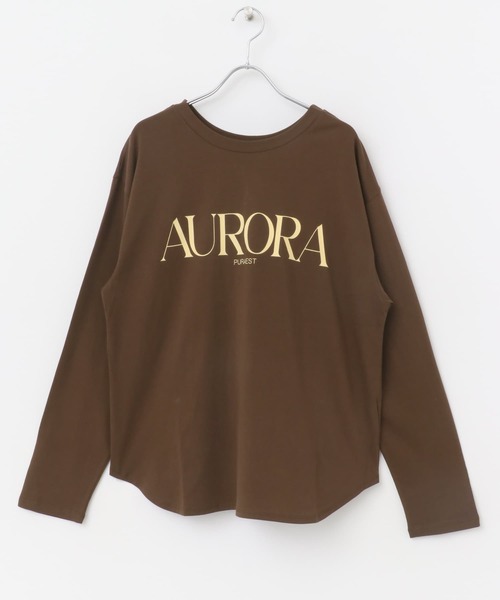 CHIGNON（シニヨン）の「CHIGNON　AURORA ロンT（Tシャツ/カットソー・レディース・ブラウン/ホワイト系その他・FREE）」の15枚目の写真
