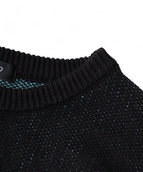 Lightning wide crew neck knit / ライトニング ワイドクルーネックニット unisex（ニット/セーター）｜RE730（アールイーセブンサーティー）