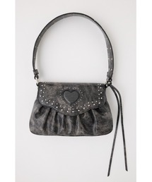 MOUSSY | 【ライトグレーWEB限定カラー】HEART GATHER STUDS バッグ(ショルダーバッグ)