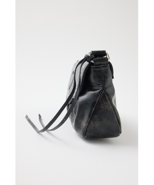 MOUSSY（マウジー）の「【ライトグレーWEB限定カラー】HEART GATHER STUDS バッグ（ショルダーバッグ・レディース・ライトブラック/ライトグレー/ブラウン/レッド/ブラック・FREE）」の21枚目の写真