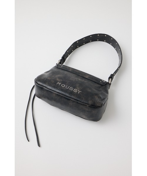 MOUSSY（マウジー）の「【ライトグレーWEB限定カラー】HEART GATHER STUDS バッグ（ショルダーバッグ・レディース・ライトブラック/ライトグレー/ブラウン/レッド/ブラック・FREE）」の22枚目の写真