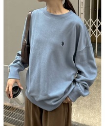 Re:EDIT（リエディ）の「[U.S. POLO ASSN.][別注]ワンポイント刺繍ピーチ裏起毛スウェット（スウェット）」