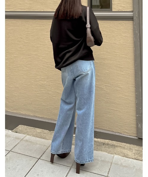 Re:EDIT（リエディ）の「[U.S. POLO ASSN.][別注]ワンポイント刺繍ピーチ裏起毛スウェット（スウェット・レディース・ネイビー/ピンク/ブラック/アイボリー/杢グレー/ブルー・MEDIUM/LARGE/X-LARGE）」の11枚目の写真