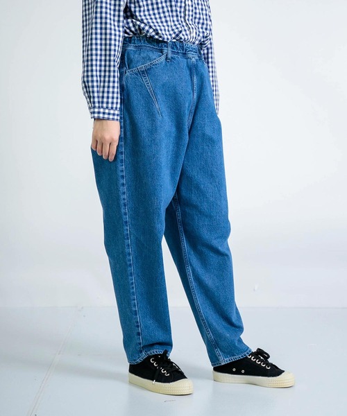 DT♪ CENTRO ワークウェアデニムパンツ Mロゴ 関税込 カーゴパンツ デニムパッチワークパターンカーゴパンツ メンズ