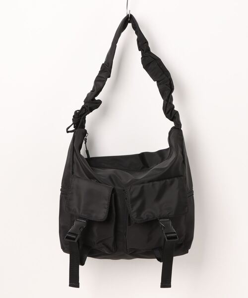 ankoROCK（アンコロック）の「an meets zakka ダブルポケットミリタリーシャーリング変形ショルダーバッグ / メンズ レディース ユニセックス 鞄 カバン バック ナイロン（ショルダーバッグ・レディース・ブラック/カーキ/ベージュ・ONESIZE）」の11枚目の写真