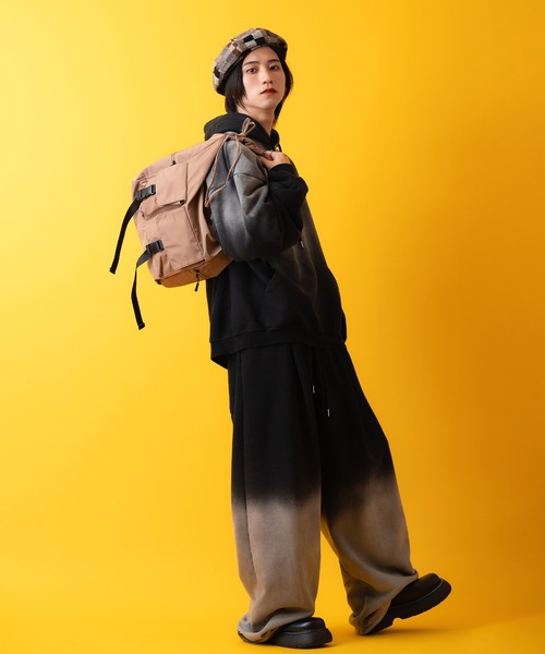 ankoROCK（アンコロック）の「an meets zakka ダブルポケットミリタリーシャーリング変形ショルダーバッグ / メンズ レディース ユニセックス 鞄 カバン バック ナイロン（ショルダーバッグ・レディース・ブラック/カーキ/ベージュ・ONESIZE）」の14枚目の写真