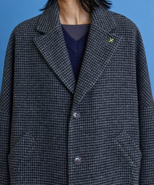 FRAPBOIS（フラボア）の「チェスコクーン コート（チェスターコート・レディース・チャコールグレー/ベージュ・1/2）」の5枚目の写真