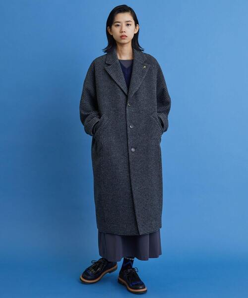 FRAPBOIS（フラボア）の「チェスコクーン コート（チェスターコート・レディース・チャコールグレー/ベージュ・1/2）」の11枚目の写真