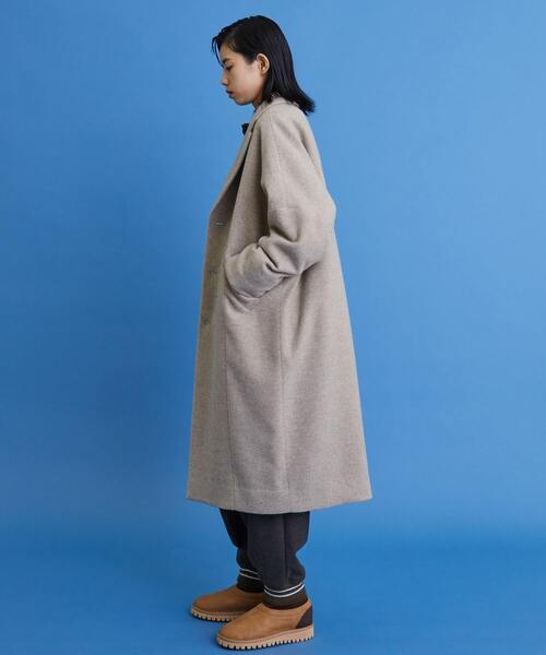 FRAPBOIS（フラボア）の「チェスコクーン コート（チェスターコート・レディース・チャコールグレー/ベージュ・1/2）」の17枚目の写真