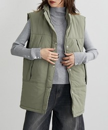 Soiunique（スワユニーク）の「ナイロン素材スタンドネックベストジャケット ［Soiunique］（ダウンベスト）」