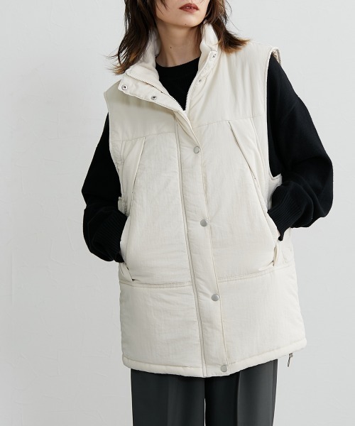 ジャケット・アウター seyto High neck stitch line puff vest seyto High neck stitch line puff vest