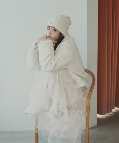 シャギーニット帽（ニットキャップ/ビーニー）｜Lallana（ララーナ）の