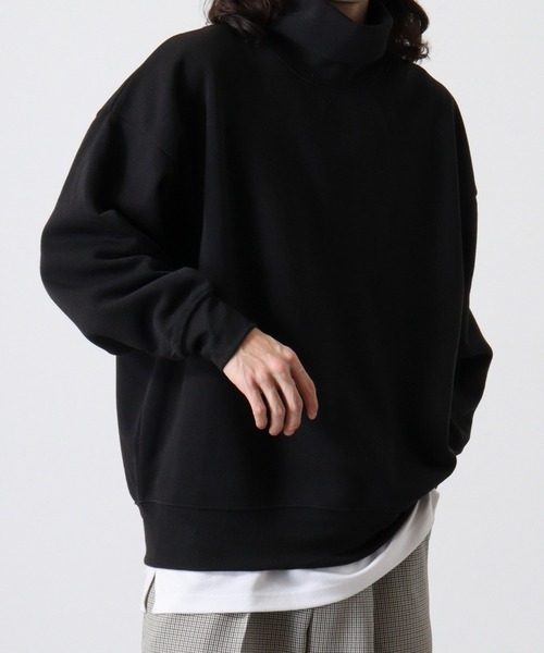 FUNALIVE(ファンアライブ)の「Fleece lining dolman sleeve sweatshirt / 裏起毛 ドルマンスリーブトレーナー unisex(スウェット・メンズ・杢グレー/ベージュ系1/チャコールアッシュ/グレイッシュベージュ/ブラック/ブラック系1/グレー系1/チャコール/ベージュ系2/グレー系2/ヘザーチャコール/ブラック系2・M/XL/L)」の2枚目の写真