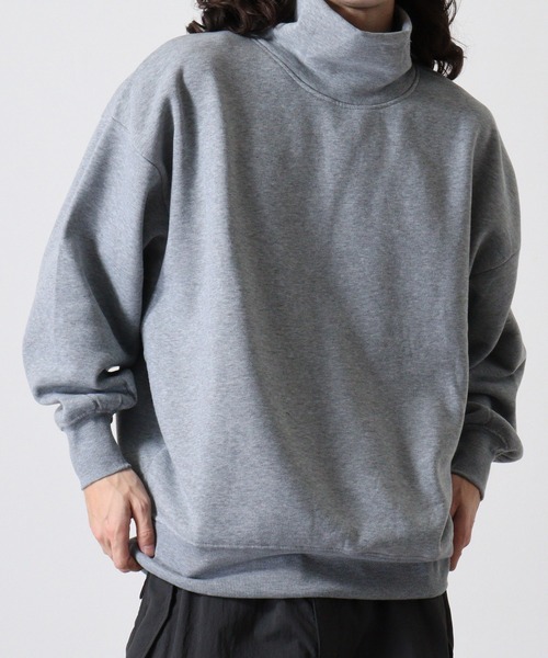 FUNALIVE(ファンアライブ)の「Fleece lining dolman sleeve sweatshirt / 裏起毛 ドルマンスリーブトレーナー unisex(スウェット・メンズ・杢グレー/ベージュ系1/チャコールアッシュ/グレイッシュベージュ/ブラック/ブラック系1/グレー系1/チャコール/ベージュ系2/グレー系2/ヘザーチャコール/ブラック系2・M/XL/L)」の8枚目の写真