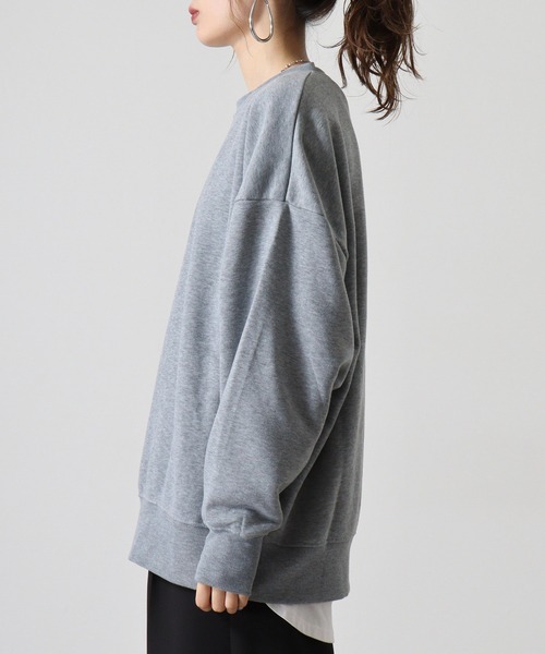 FUNALIVE(ファンアライブ)の「Fleece lining dolman sleeve sweatshirt / 裏起毛 ドルマンスリーブトレーナー unisex(スウェット・メンズ・杢グレー/ベージュ系1/チャコールアッシュ/グレイッシュベージュ/ブラック/ブラック系1/グレー系1/チャコール/ベージュ系2/グレー系2/ヘザーチャコール/ブラック系2・M/XL/L)」の16枚目の写真