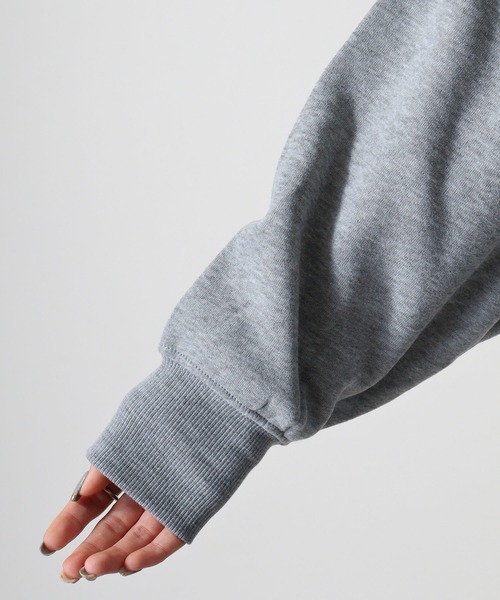 FUNALIVE(ファンアライブ)の「Fleece lining dolman sleeve sweatshirt / 裏起毛 ドルマンスリーブトレーナー unisex(スウェット・メンズ・杢グレー/ベージュ系1/チャコールアッシュ/グレイッシュベージュ/ブラック/ブラック系1/グレー系1/チャコール/ベージュ系2/グレー系2/ヘザーチャコール/ブラック系2・M/XL/L)」の19枚目の写真