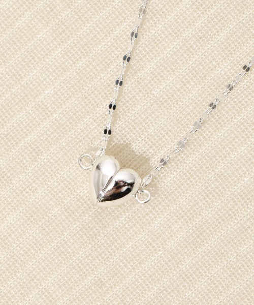 flower(フラワー)の「トゥインクルハートチェーンネックレス(ネックレス・レディース・シルバー・FREE)」の1枚目の写真