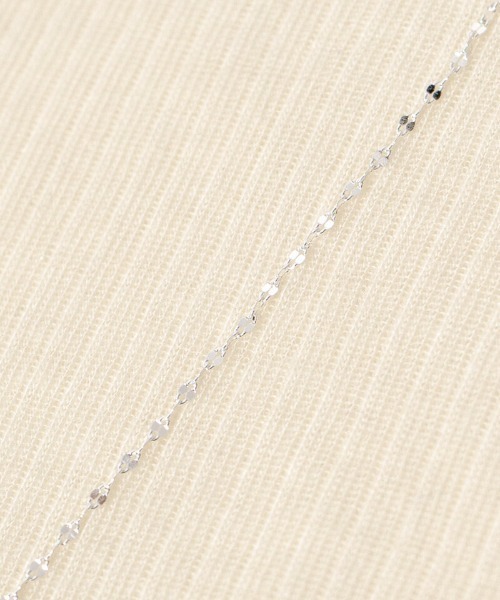 flower(フラワー)の「トゥインクルハートチェーンネックレス(ネックレス・レディース・シルバー・FREE)」の3枚目の写真