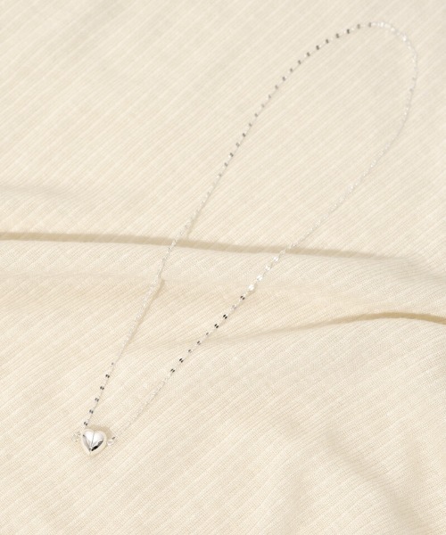 flower(フラワー)の「トゥインクルハートチェーンネックレス(ネックレス・レディース・シルバー・FREE)」の9枚目の写真