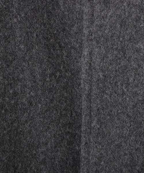 URU（ウル）の「URU / ウル：別注 NAPPING MELTON - BALMACAAN COAT：ONLYARK-5-1003[COR]（ステンカラーコート・メンズ・チャコールグレー・1/2）」の8枚目の写真