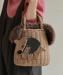 CAWAII（カワイイ）の「冬カゴバッグのススメ どれにする？お茶目なアニマル(内袋付き)（かごバッグ）」