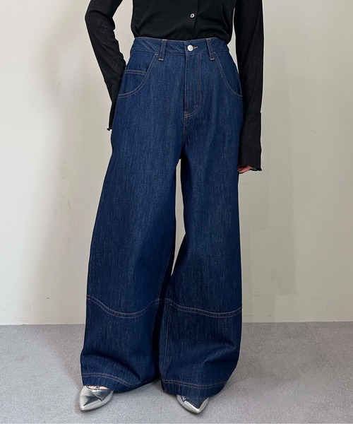 ワイドシルエットバギーパンツ