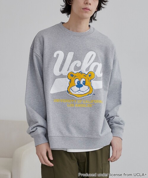 【セール】UCLA サガラ刺繍クルーネックスウェット（スウェット）｜UCLA（ユーシーエルエー）