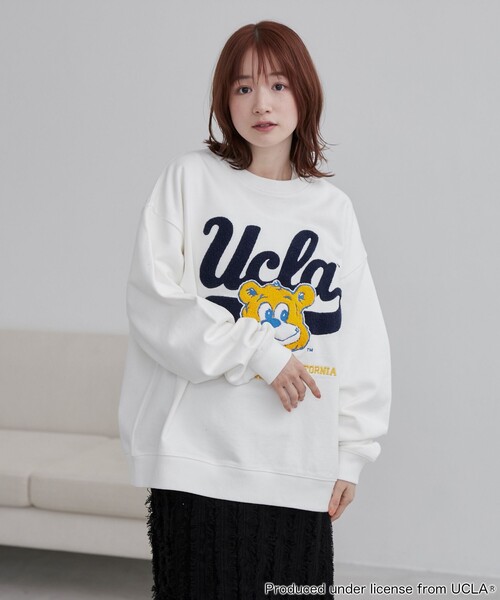 【セール】UCLA サガラ刺繍クルーネックスウェット（スウェット）｜UCLA（ユーシーエルエー）