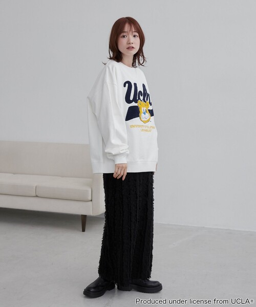 【セール】UCLA サガラ刺繍クルーネックスウェット（スウェット）｜UCLA（ユーシーエルエー）
