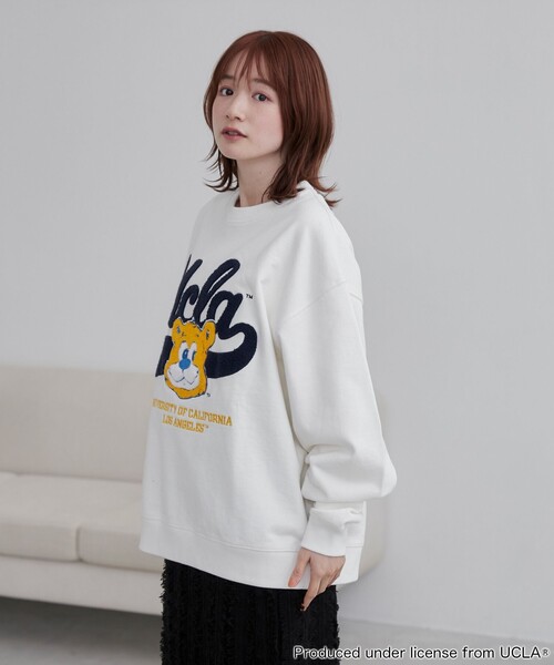 【セール】UCLA サガラ刺繍クルーネックスウェット（スウェット）｜UCLA（ユーシーエルエー）