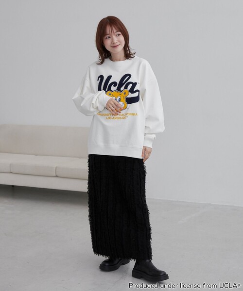 【セール】UCLA サガラ刺繍クルーネックスウェット（スウェット）｜UCLA（ユーシーエルエー）