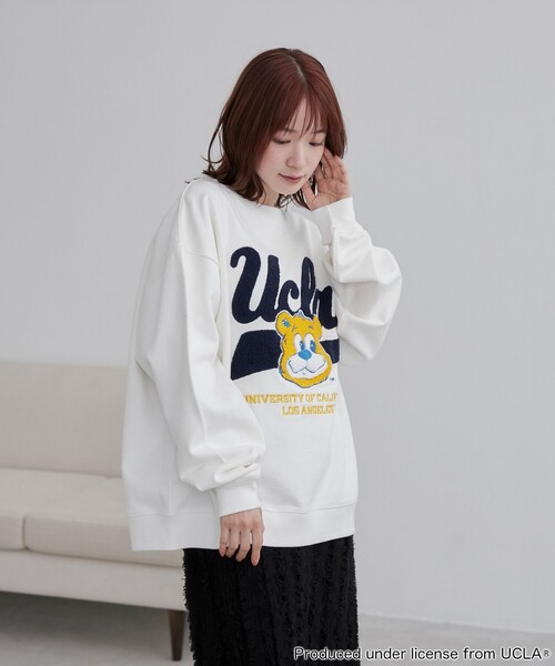 【セール】UCLA サガラ刺繍クルーネックスウェット（スウェット）｜UCLA（ユーシーエルエー）