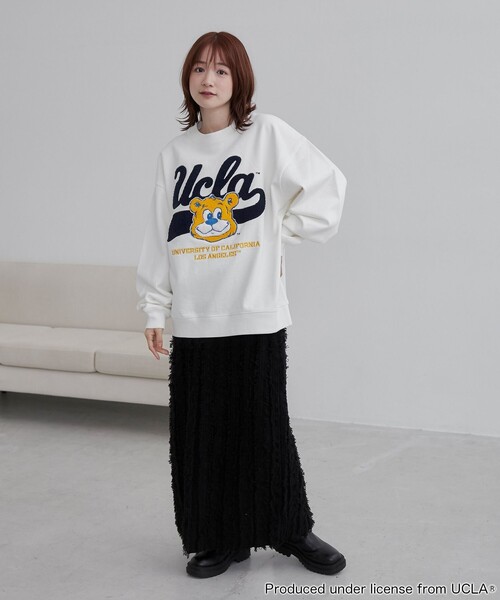 【セール】UCLA サガラ刺繍クルーネックスウェット（スウェット）｜UCLA（ユーシーエルエー）