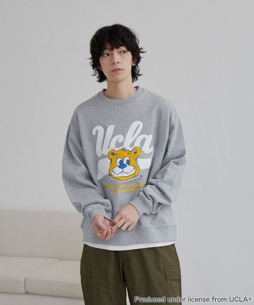【セール】UCLA サガラ刺繍クルーネックスウェット（スウェット）｜UCLA（ユーシーエルエー）