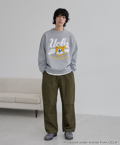 【セール】UCLA サガラ刺繍クルーネックスウェット（スウェット）｜UCLA（ユーシーエルエー）