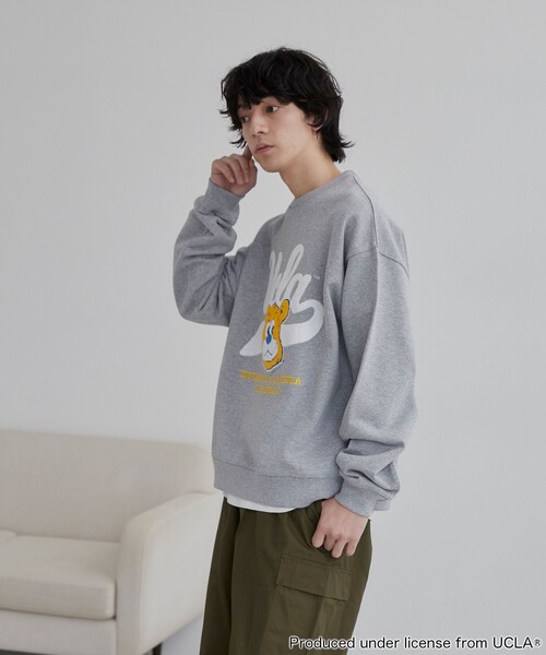 【セール】UCLA サガラ刺繍クルーネックスウェット（スウェット）｜UCLA（ユーシーエルエー）