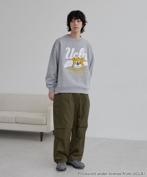 【セール】UCLA サガラ刺繍クルーネックスウェット（スウェット）｜UCLA（ユーシーエルエー）