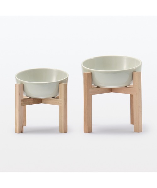 無印良品(ムジルシリョウヒン)の「磁器 ペット用フードボウル 小 グレーベージュ(その他ペットグッズ・メンズ・ベージュ系・FREE)」の7枚目の写真